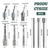 9Pcs for Impact Socket Adapter Set, Socket Extensions Bar 1/2