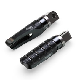 RENO Motorcycle Foot Pegs, 360° Roating Rear Passenger Footpegs Footrest Rest Pedals Compatible with GSR600 750 / GSX1300 HAYABUSA/GSX-R600 R750 R1000 S125 / GSX-S 750 1000 / SFV 650 Gladius