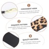 CAXUSD Creative Double-sided Detachable Shoulder Bag Strap Leopard Black Versatile