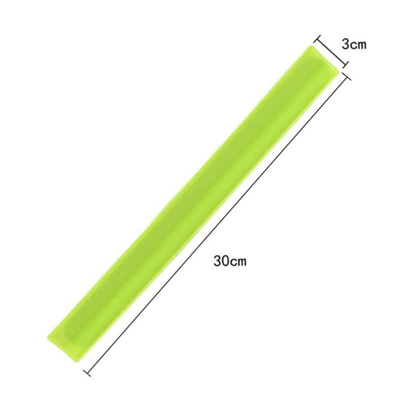 SUPVOX 11Pcs Reflective Safety Slap Bracelets for Night Running Jogging