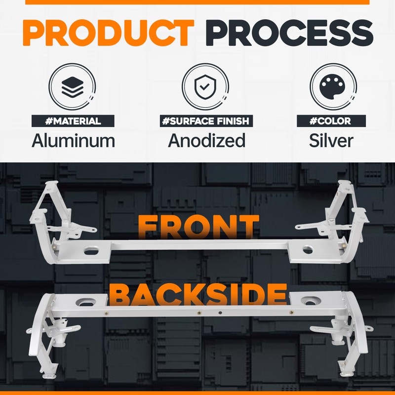 ECOTRIC Lower Radiator Core Support Skid Bar Plate Compatible with