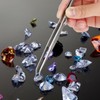 Bewudy 3Pcs Piercing Ball Grabber Tool Set, Diamond Tweezers Jewelers
