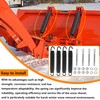 FBSCTMH 4 Packs Snow Plow Trip Springs with EyeBolts Compatible