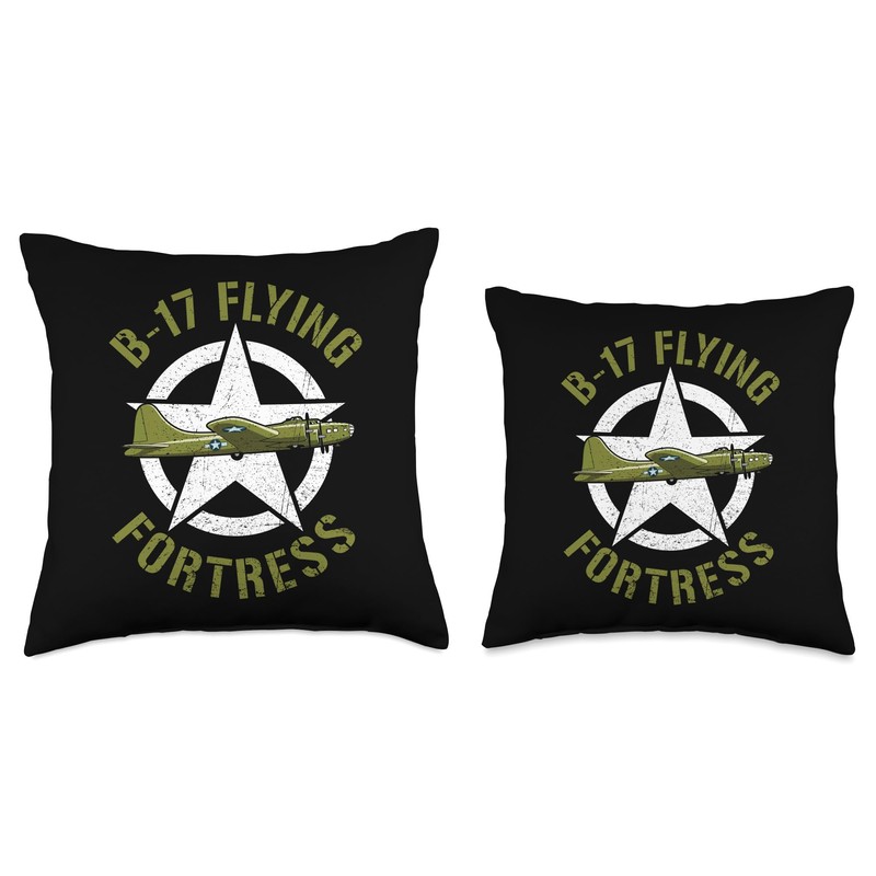B-17 Bomber Flying Fortress WWII Word War 2 Plane Throw