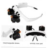 Headband Magnifier Eye Loupes Eyeglass Style Hands-Free Magnifying Multiple Magnifications