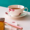 Narumi 52064-2914 Cup Saucer, Rose (Chirashi), Red, 8.5 fl oz