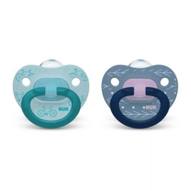 NUK Pacifier Orthodontic Silicone 18-36 Months 2 Pack BPA Free Dishwasher Safe