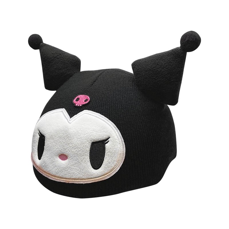 Hand Knitted Helmet Cover Cartoon Girl Cute Ski Helmet Hat