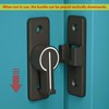 Ctyjia 1PCS 90 Degree Security Gate Latch, Luminous Barn Door