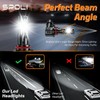 SPOLI 9012 HIR2 Led Headlight Bulb, 120w 30000LM 6500k Cool