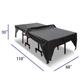 Amberr Ping pong table cover outdoor waterproof, Table Tennis Covers,Heavy Duty and All Weather Protection Ping Pong Accessories,Indoor & Outdoor Table Tennis Cover in Black