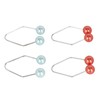 2 Pair Dimple Trainer Piercing Free Easy To Wear Enhanced