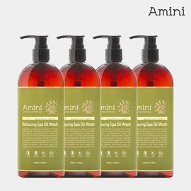 Amini Premium Relaxing Spa Oil Wash 400ml x 4 / 아미니 프리미엄 릴렉싱스파 오일워시 400ml 4개