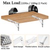 12 Inch Folding Shelf Brackets Heavy Duty Wall Mounted Collapsible
