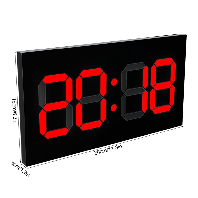 Household Acrylic Digital 3D Clock Remote Control Perpetual Calendar Alarm