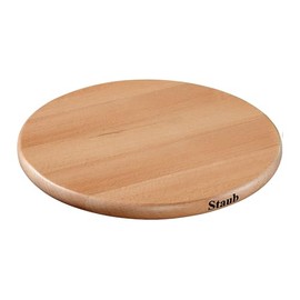 ZWILLING J.A. HENCKELS 40511-078 Staub Round Wooden Trivet 6.5"/16.5 cm, Olive Wood