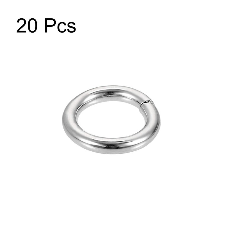 sourcing map Metal O Ring 20mm(0.79") ID 3.8mm Thickness Non-Welded