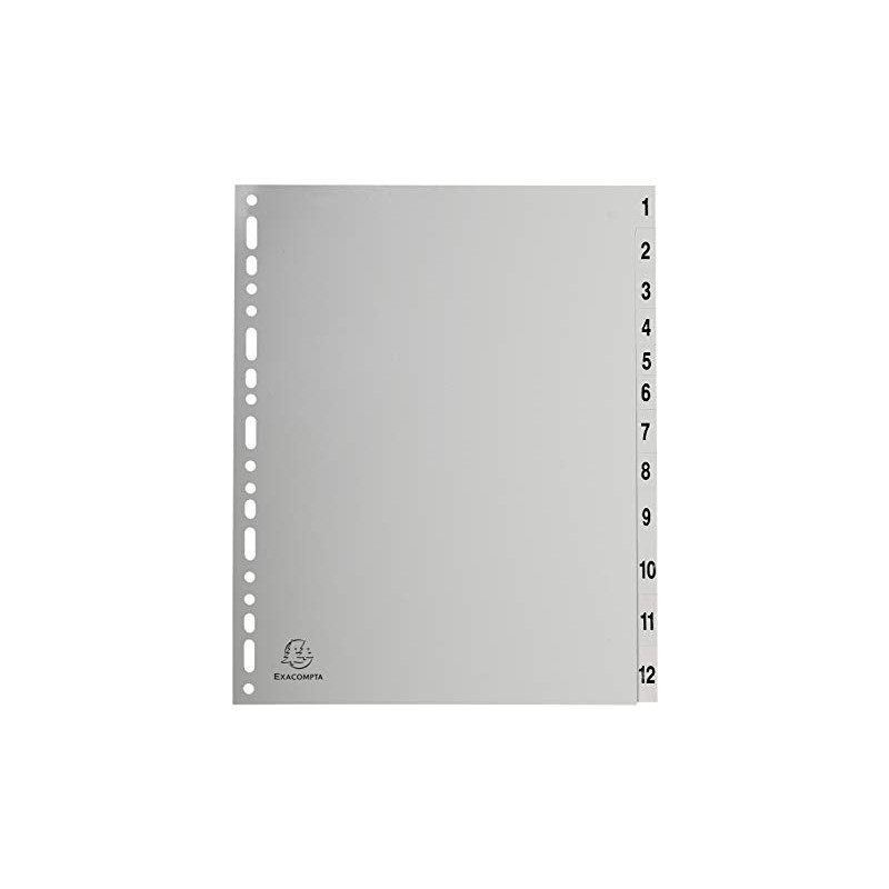 Exacompta - Ref 2912E - PP Printed Indices - For