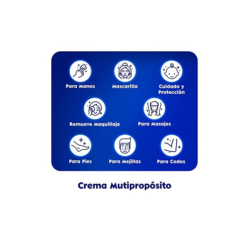 Nivea Creme 400ml Crema Humectante Larga Duración Cuerpo Rostro Manos
