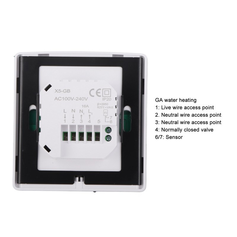Digital Thermostat App Voice Control LCD Touch Screen Intelligent Electric