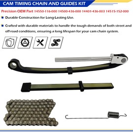 GOLKNHA Cam Timing Chain and Guides Kit For Honda CRF100F NSF100 XL100S XR100 XR100R OEM#14550-116-000 14500-436-000 14401-436-003