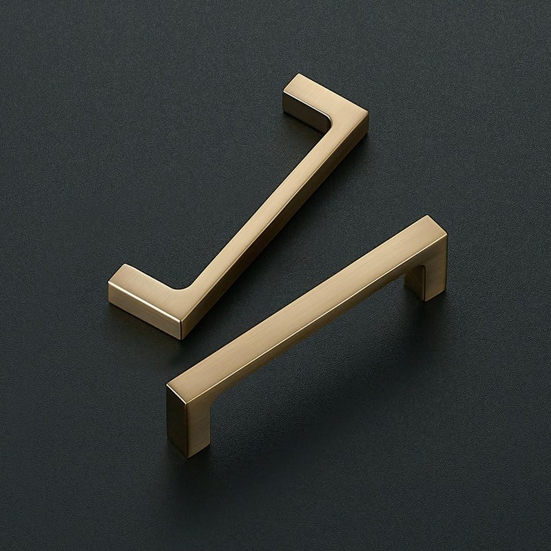 Ravinte 5 Pack Solid 3-1/2 Inch Kitchen Square Cabinet Handles