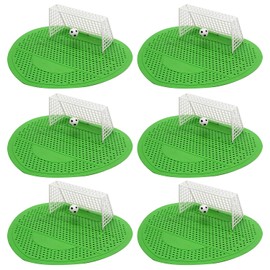 Pack of 6 Urinal Sieves with Fragrance, 18.5 x 19.3 cm, Urinal Sieve with Funny Football Goal, Splash Guard and Odour Protection, Urinal Insert for Bathroom Office, Stadiums, Internet Cafes, Hotels
