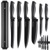 Gourmetop Kitchen Knife Set with No Drilling Magnetic Strip for