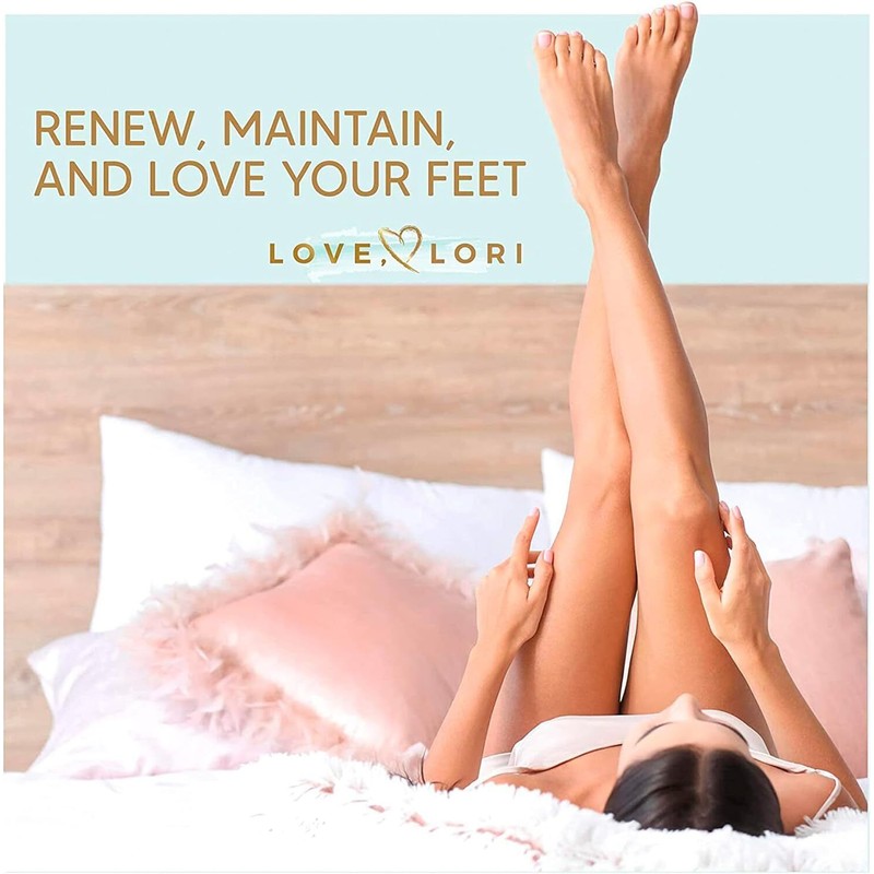 LOVE, LORI Foot Callus Remover - Pedicure Supplies Scrubber Dead
