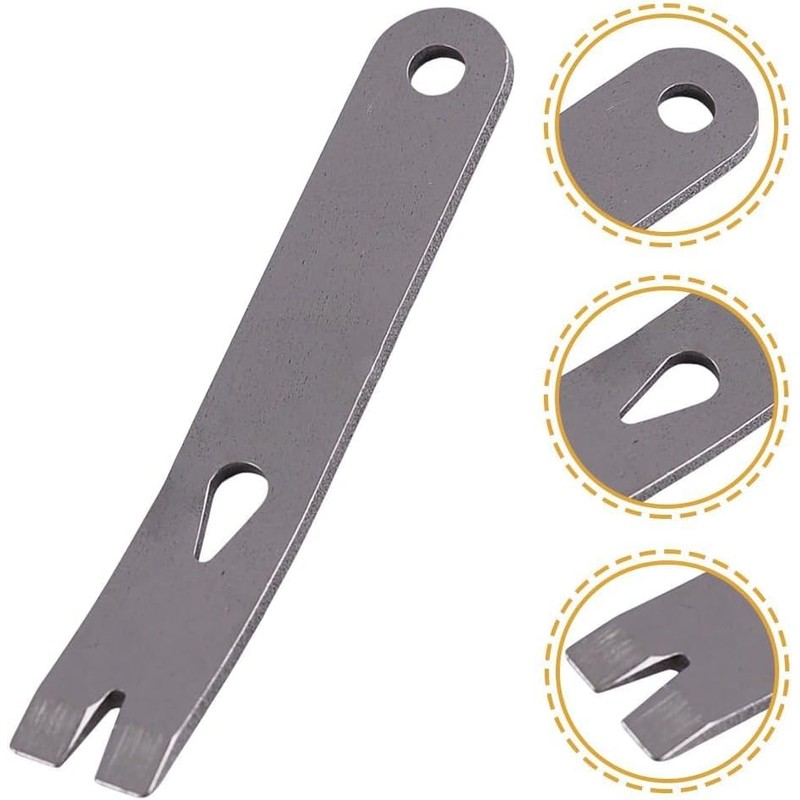 Mini Crank Crowbar, Stainless Steel Mini EDC Pry Bar Keychain