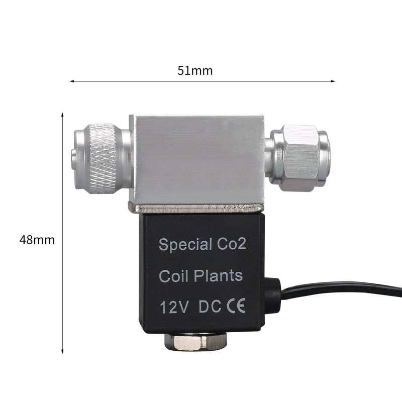 Solenoid Valve for Aquarium CO2 System Regulator DC 12V Output