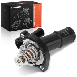 A-Premium Engine Coolant Thermostat Housing Assembly Compatible with Ford Explorer 2012-2013, Edge 2012-2015 & Land Rover Range Rover Evoque 2012-2017, LR2, Discovery Sport & Jaguar XF, XE, 2.0L