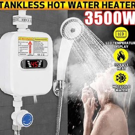 Tankless Water Heater Mini Instant Hot Water Heater Portable Outdoor Camping Water Heater for Shower Bathroom Kitchen Washing Instant Water Heater Portable Electric Heaters