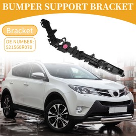 Partuto Bumper Support Bracket No.521560R070 - Left Driver Side Bumper Bracket - for Toyota RAV4 2019-2024 ABS Plastic Black - 1 Pc