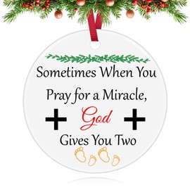 Gifts for New Parents New Parent Christmas Ornament New Mom Dad Gifts Funny Ceramic Ornament First Time Mom Dad Gifts Baby Announcement Gift Pregnant Gift for Women Pregnancy Announcement Gift