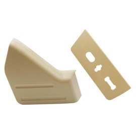 Adzfel 2PCS Compatible with Ford F150 Seat Trim Cover Panel and Seat Switch Housing Bezel 2009-2014, Lincoln Mark LT Front Passenger Side Seats Panel Replacement Cover 9L3Z1661693AB 9L3Z14A706CA-Beige