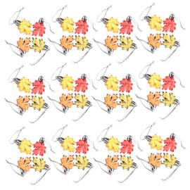 ORFOFE 24pcs Handmade Maple Leaf Hanging Ornaments for Thanksgiving Decor Mixed Pendants for Home and Restaurant Decoration Versatile Fall Decorations for Craft Projects