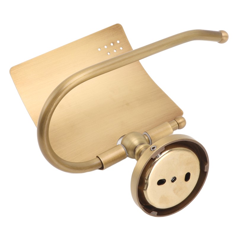 Wall Mounted Toilet Tissue Hanger Antique Twist Pattern Paper Towel