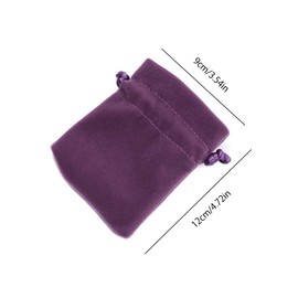 Esforzarse 20 Stück Schmuckbeutel, Samtbeutel mit Kordelzug, Bankett Geschenk für Geschenke, Bonboniere für Candy Hochzeitsfeier (Lila, 9 x 12 cm)