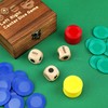 Left Right Center Dice Game Set, Include 3 1-inch Wooden