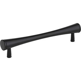 Elements by Hardware Resources 128 mm Center-to-Center Matte Black Sedona Cabinet Pull
