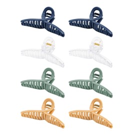 Hair Clips for Women - Butterfly Hair Claw Clips - Jaw Hair Clips for Thin Hair - Medium Hair Clips, Hair Styling Accessories, 8 Pcs