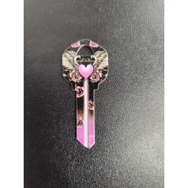WINGED HEART PRINTED KWIKSET KW1/KW10 KEYBLANK (DISCONTINUED)