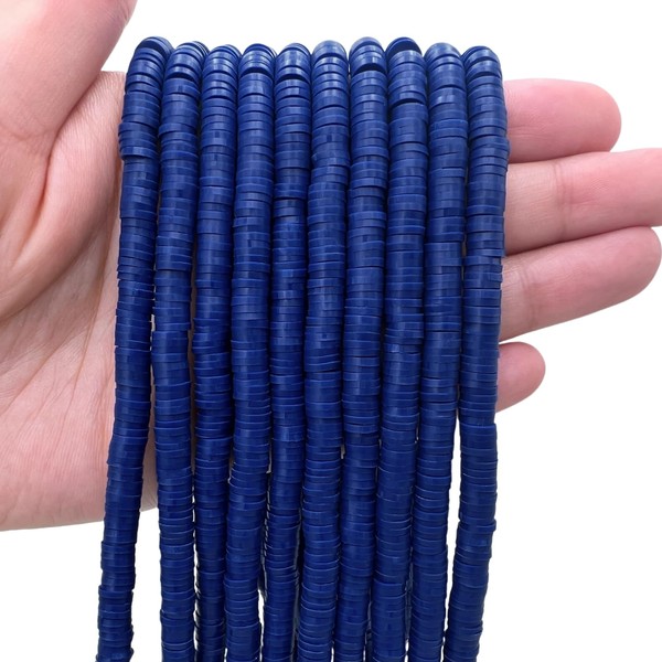 QiQnHngD 10 Strands Clay Bead, Heishi Beads for Bracelet Stack,