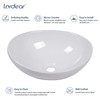 Lordear Oval Vessel Sink 16"x13" Bathroom Vessel Sink Modern Egg