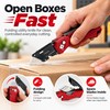 Folding Utility Knife for Box Cutting – Quick-Change Blade, Anti-Slip