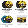 PRETEC 26 Packs Angle Grinder Cutting Flap Grinding Disc Wheel