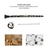 Miniature Clarinet Replica with Stand and Case Musical Instrument Model