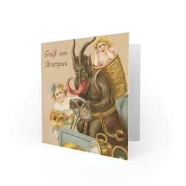 CARD GREETING KRAMPUS ALPINE ANTI SANTA FUNNY CS1586