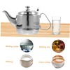 ABOOFAN 1pc Heat Resistant Stainless Steel Filter Teapot Practical Handheld